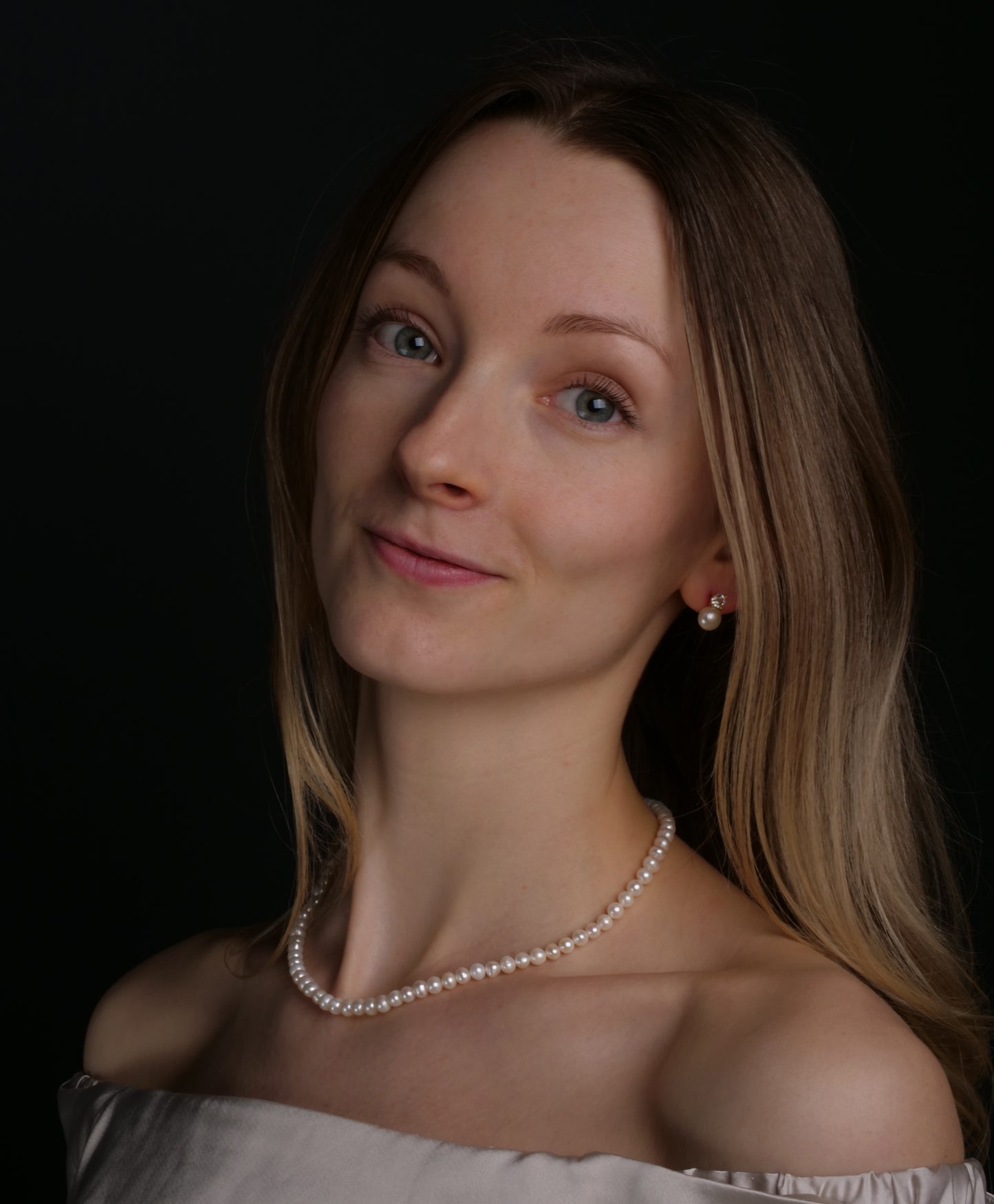 Perlenohrringe 'Margot'