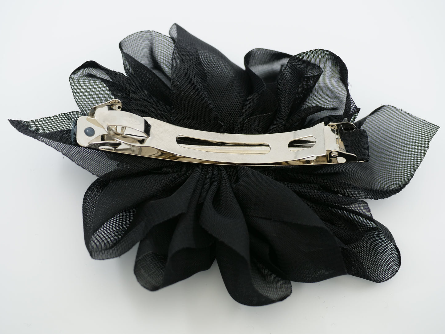 Haarclip in Blumen-Optik Schwarz